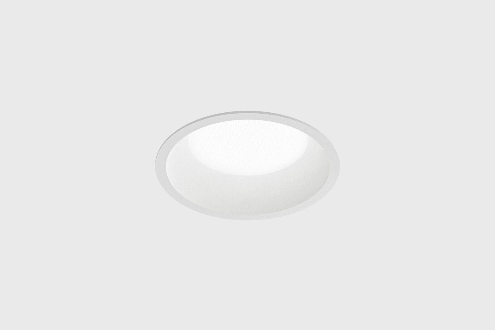 Downlight încastrat rotund Centrsvet Aura, cu difuzor alb și lumină moale