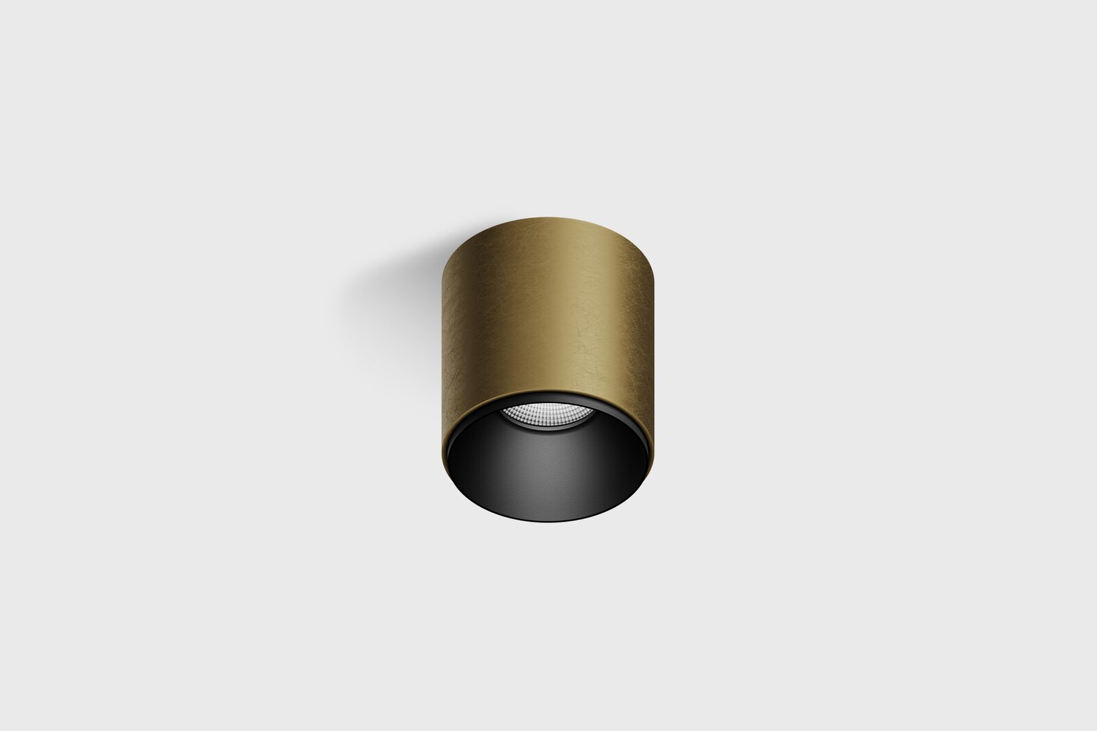 Downlight aplicat Centrsvet Cylinder în finisaj patina brass din colecția AUROOM