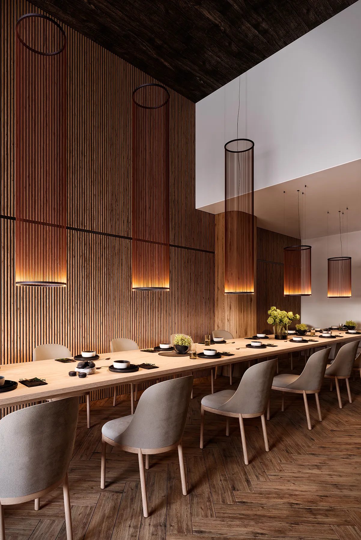 Vibia Array în spațiu residential / contract