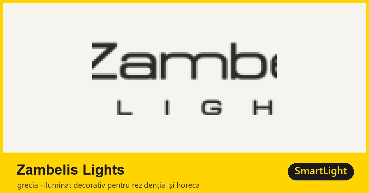 Zambelis Lights — iluminat decorativ grecesc pentru rezidențial și HoReCa