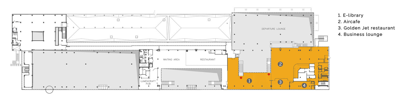 Мягкие кресла с кофейными столиками и отдельными розетками в KIV Business Lounge